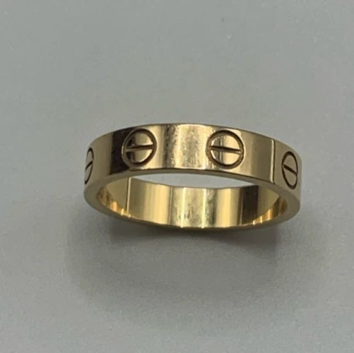 Cartier Love Narrow Band Wedding Ring with 18K Rose Gold EU49/US4.75