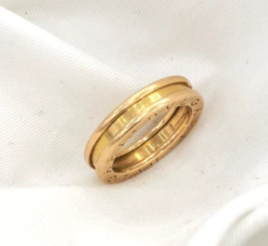 Bvlgari B.Zero1 18k Rose Pink Gold 1 Band Ring EU51/US5.75