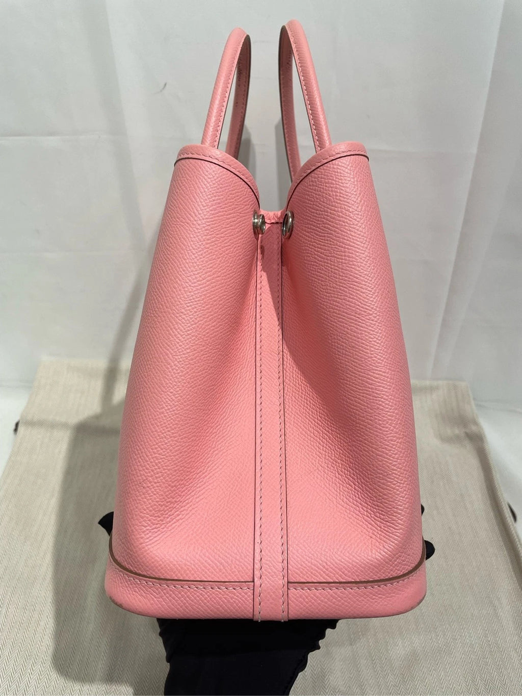 Hermes Canvas Garden Party30 Tote Bag For Women