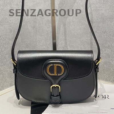 Dior Bobby Mini Black Gold Shoulder Crossbody Bag Classic Fashion Women