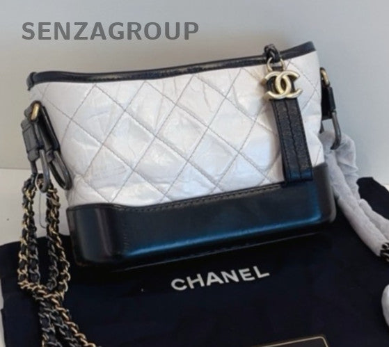 CHANEL Panda color Gabriel Calf  Shoulder bag Crossbody