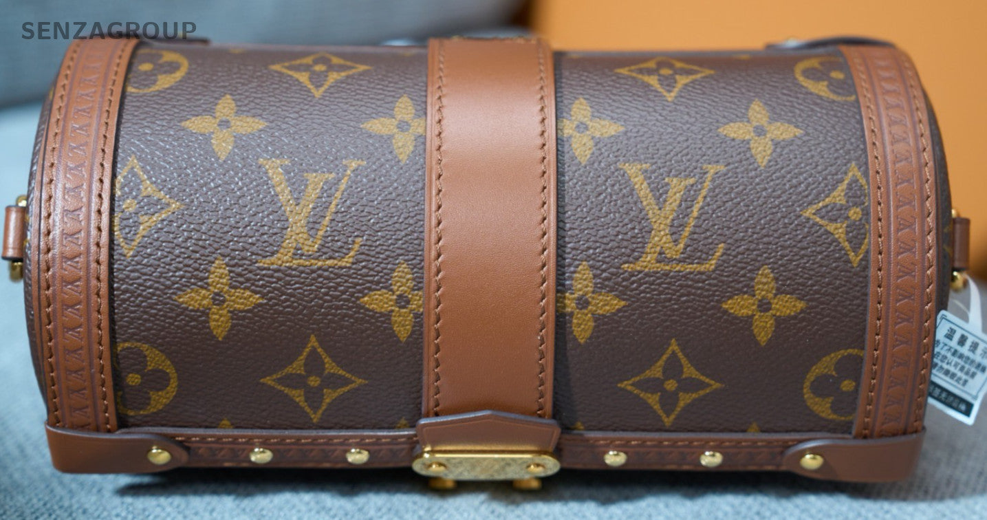 Louis Vuitton Papillon Trunk Monogram Crossbody Brown Gold Used Women Classic