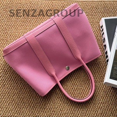 Hermès Garden Party 30 Tote Bag Pink Silver Hardware Classic Women
