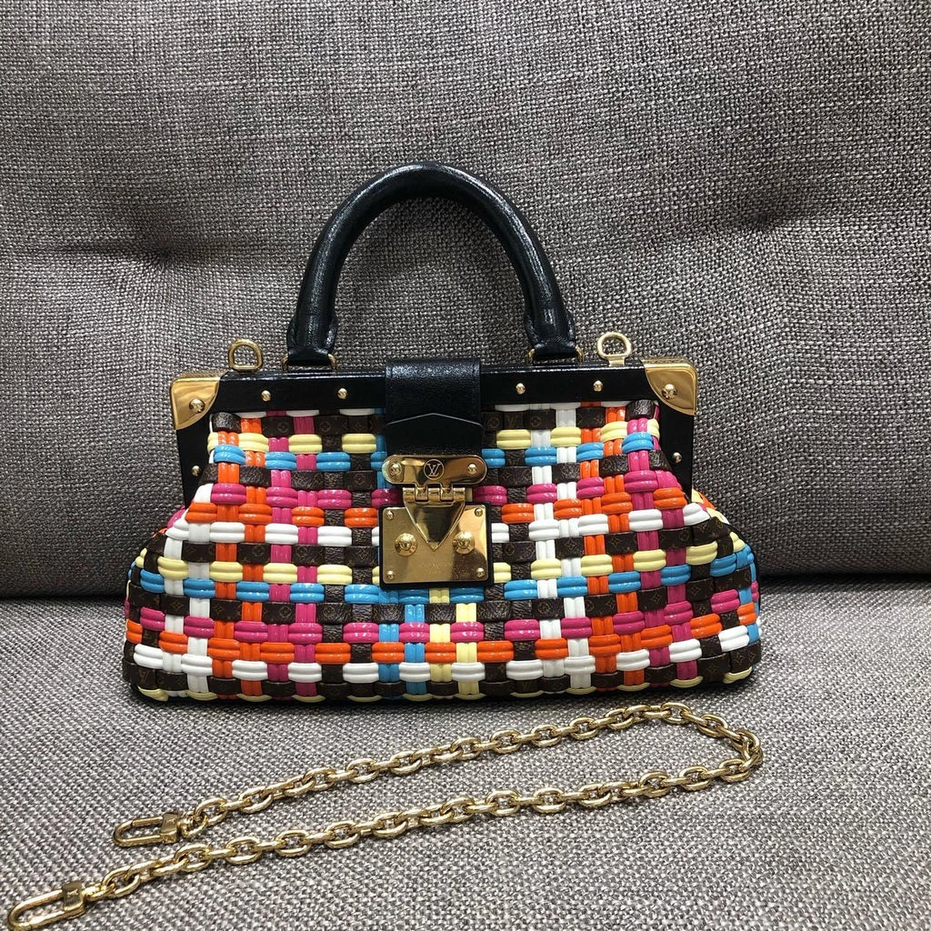 Louis Vuitton Multicolor Woven Cloud Top Handle Bag For Women