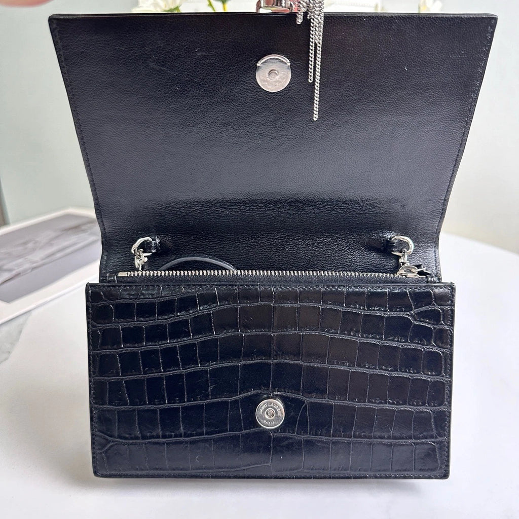 YSL Kate Black WOC Crossbody Bag For Women