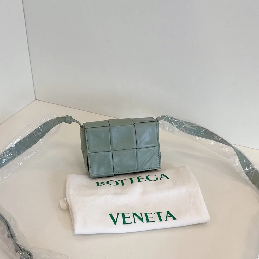 Bottega Veneta Candy Cassette Mini Crossbody Green Women Classic