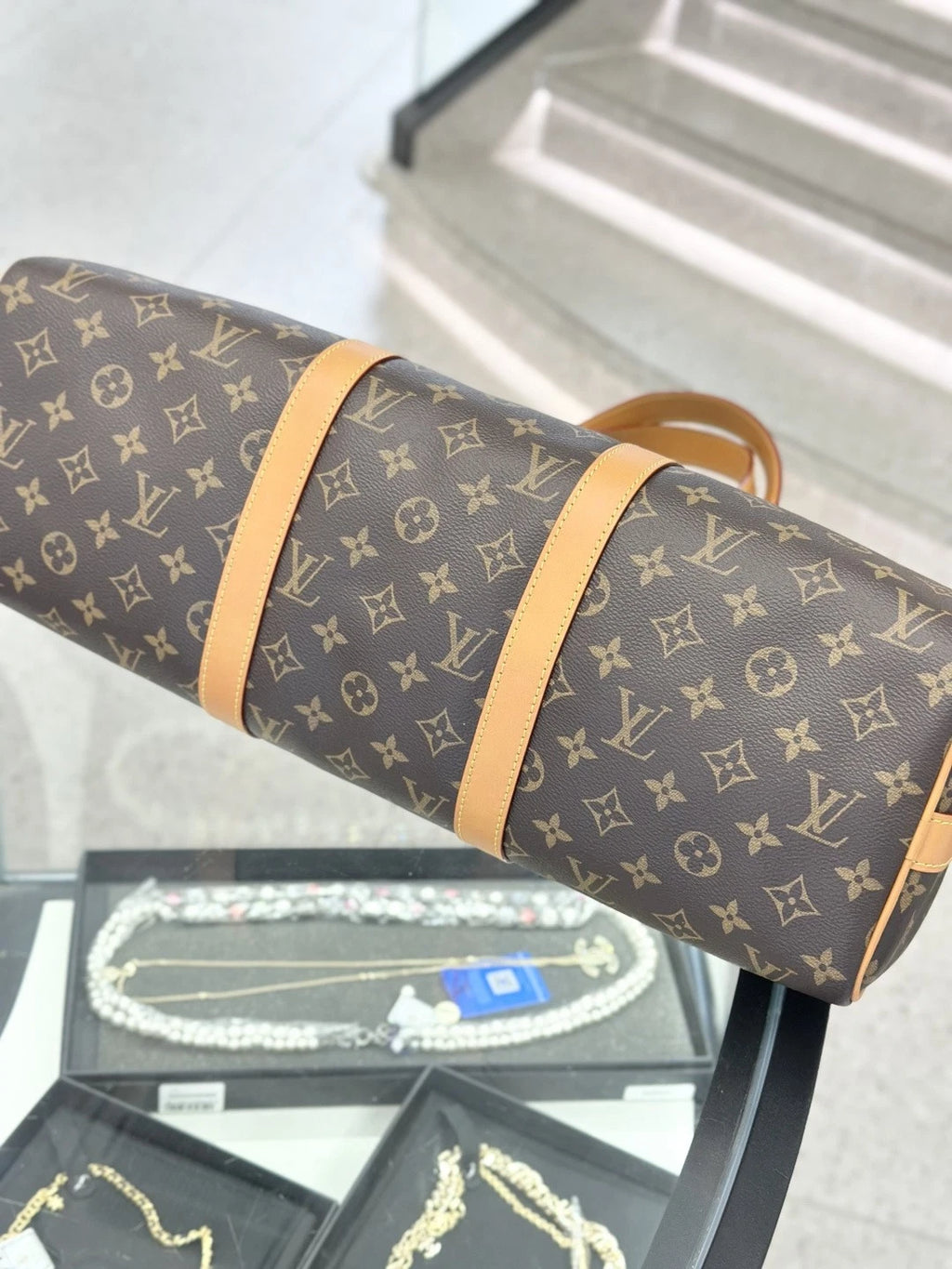 Louis Vuitton Papillon Trunk 45 Top Handle Crossbody Bag Brown Unisex S