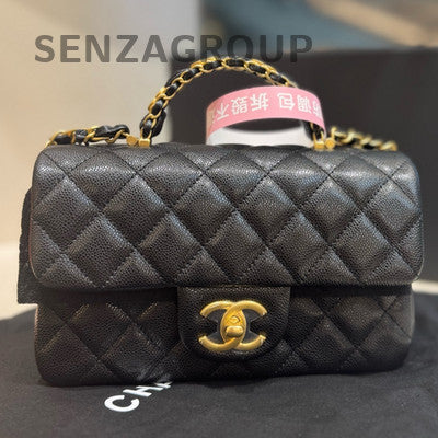 Chanel Classic Flap Mini Bag Calfskin Leather Shoulder Crossbody Bag
