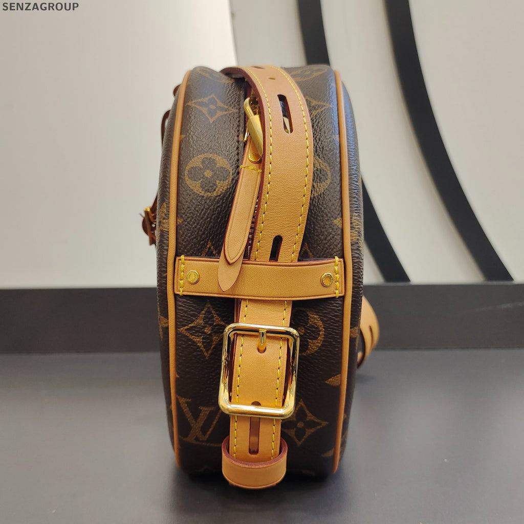 Louis Vuitton Monogram Pochette Accessoires Brown Gold Clasp Women's Classic