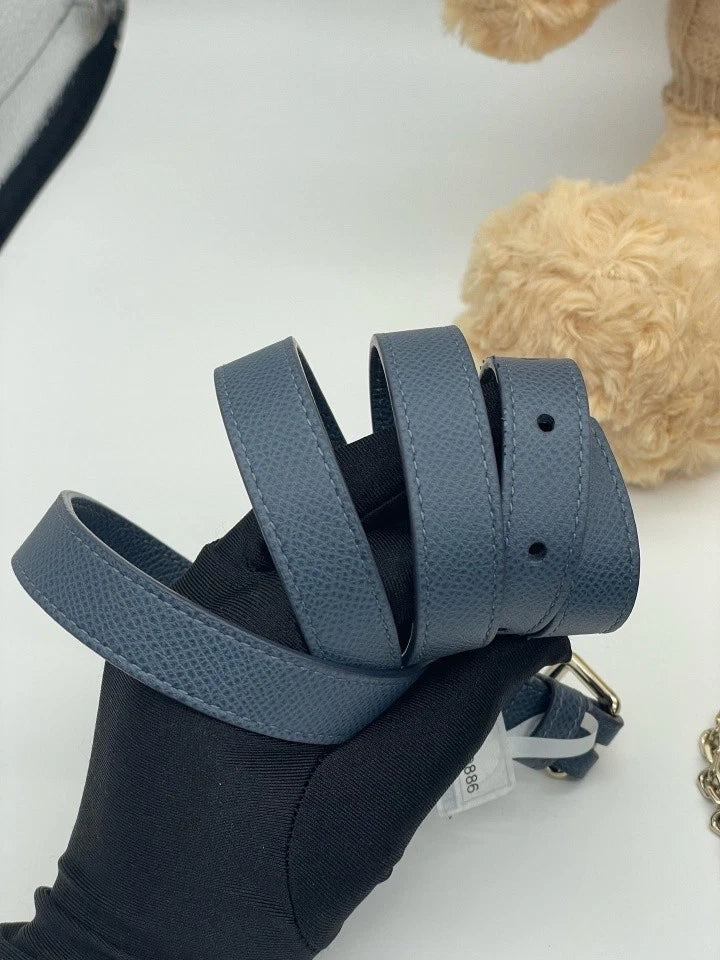 Authentic Dior Leather 2-in-1 WOC Crossbody Waist Bag For Women