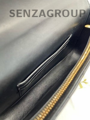 Dior Miss Daisy Black Gold Lambskin Chain Shoulder Bag Cannage Classic