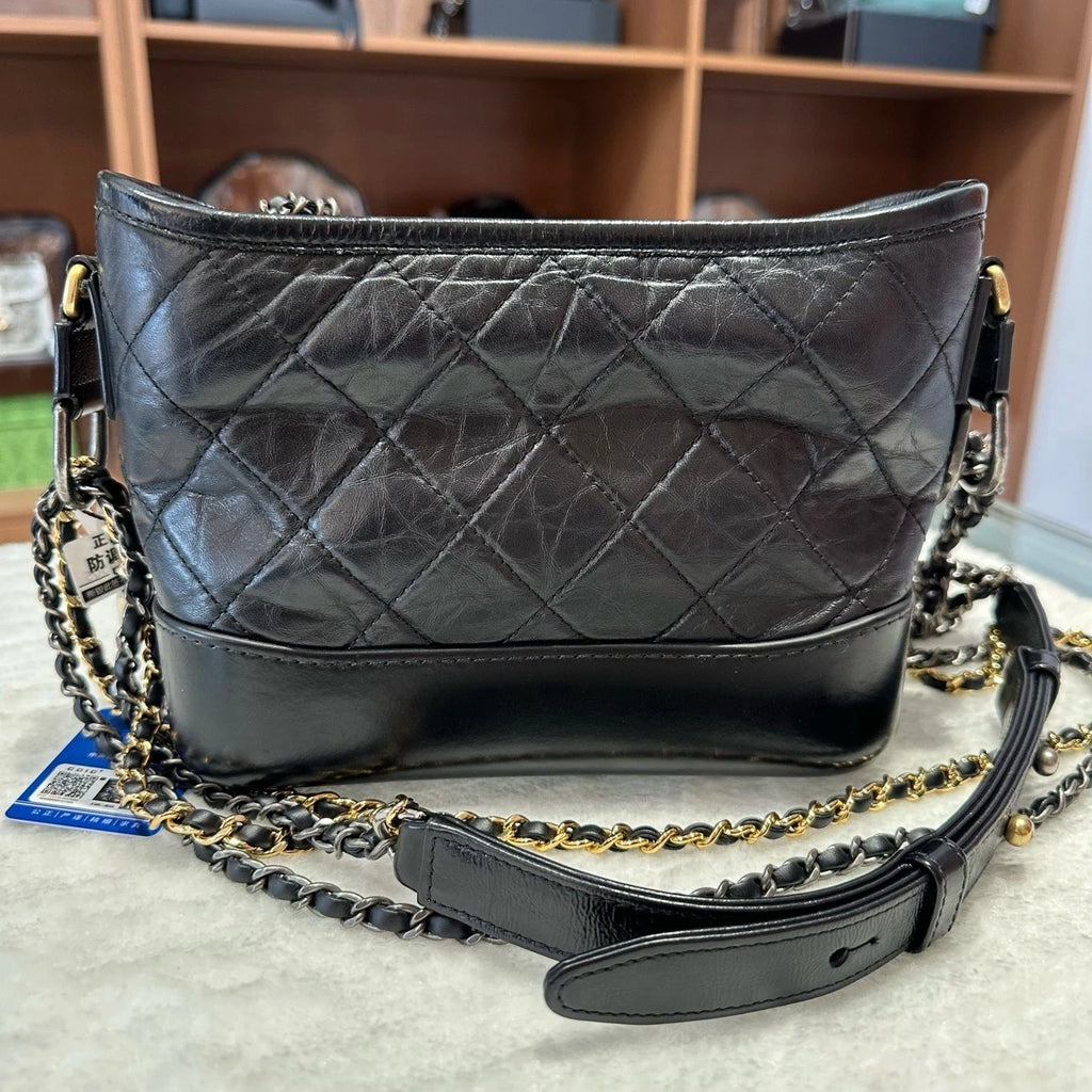 CHANEL Black Calfskin Small Shoulder Bag For Women