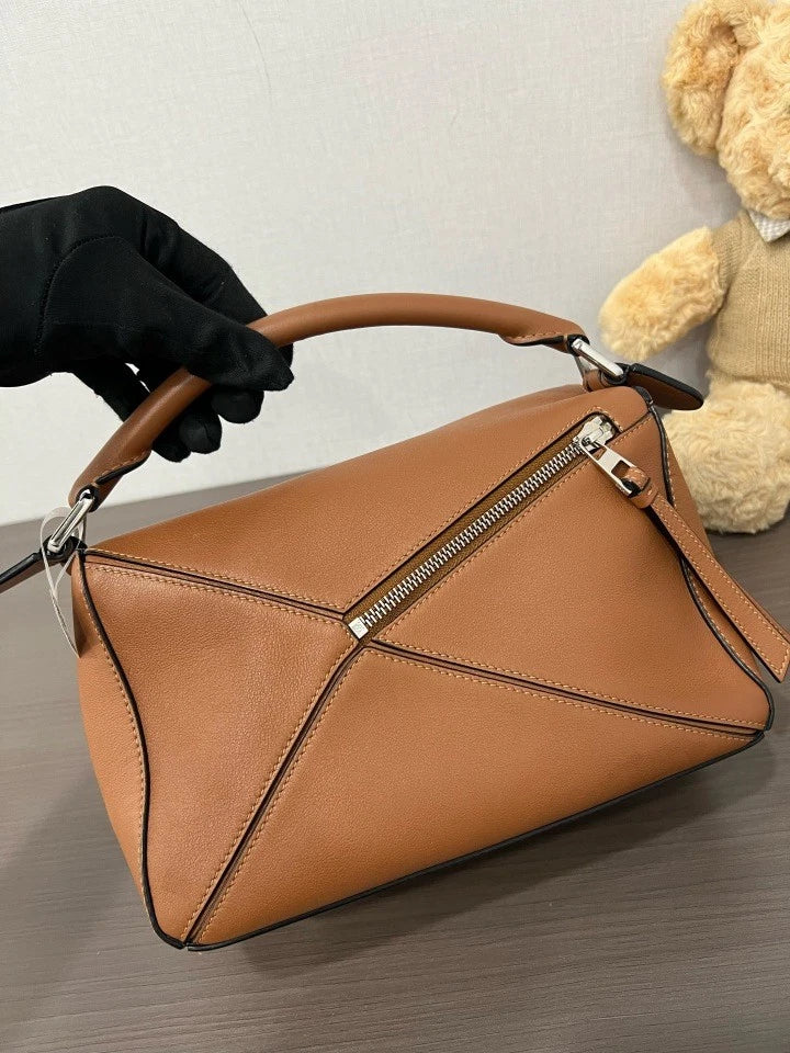 Loewe Brown Small Puzzle Shoulder Crossbody Bag For Women