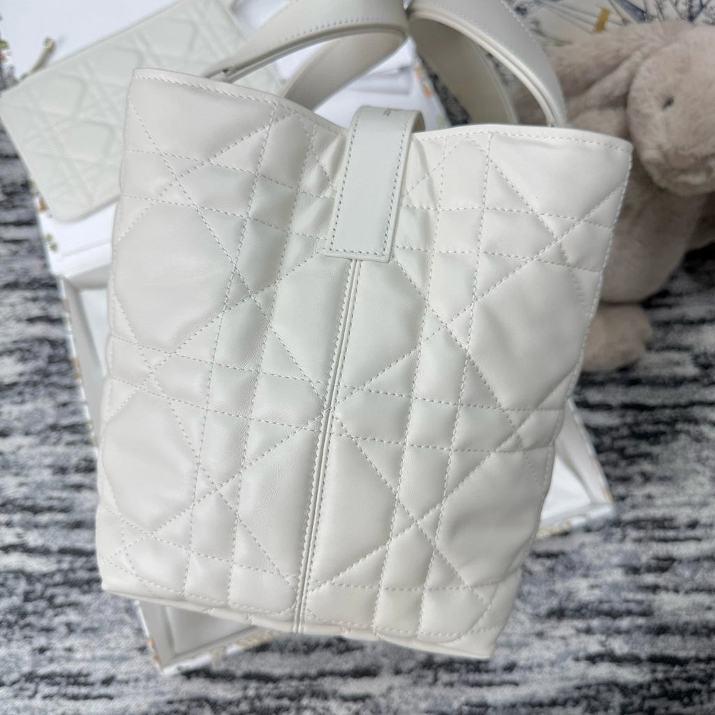 Authentic Dior Toujours Medium Leather Tote Bag for Women