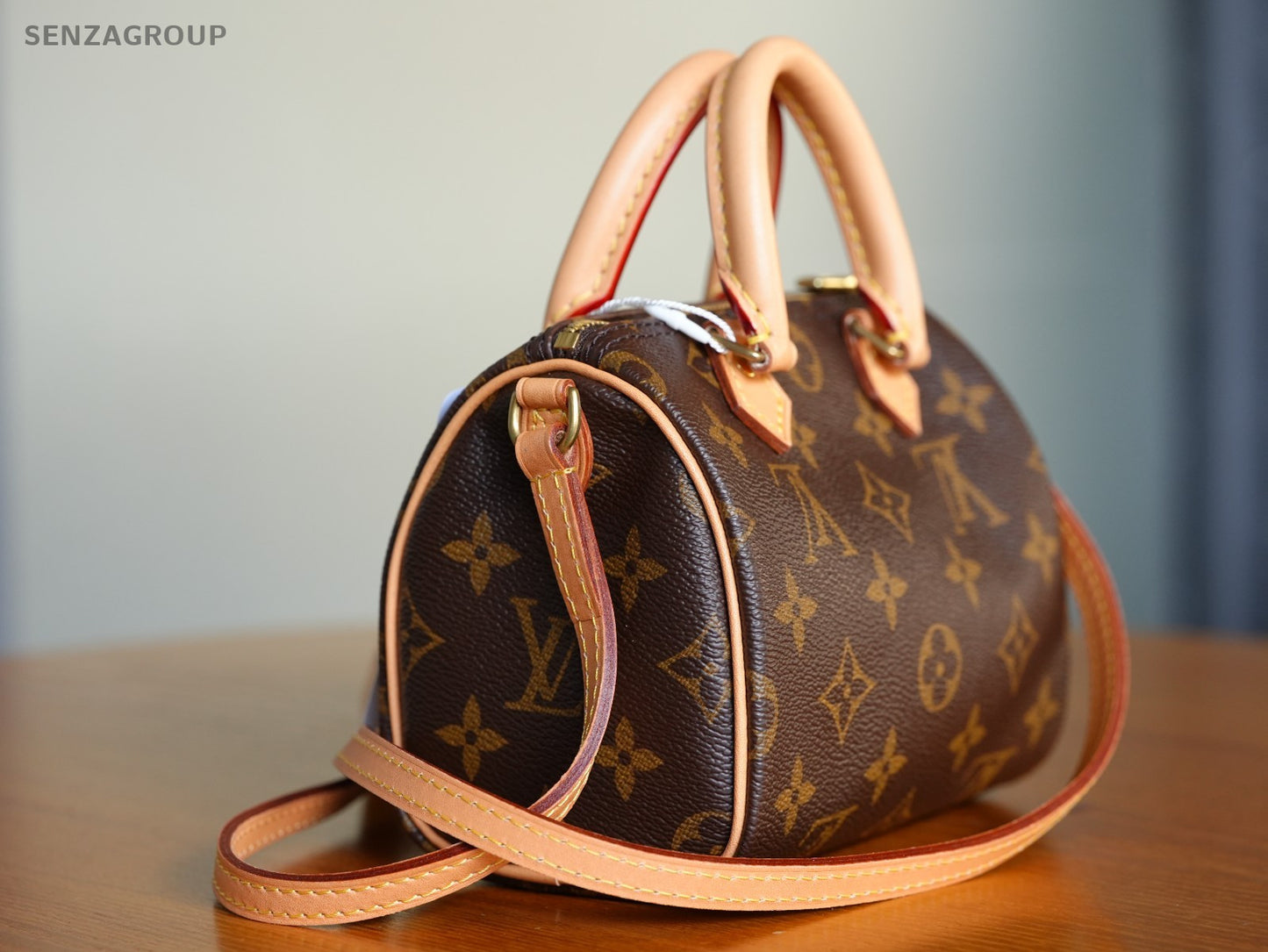 Louis Vuitton Monogram Nano Speedy Crossbody Shoulder bag Women Brown Classic