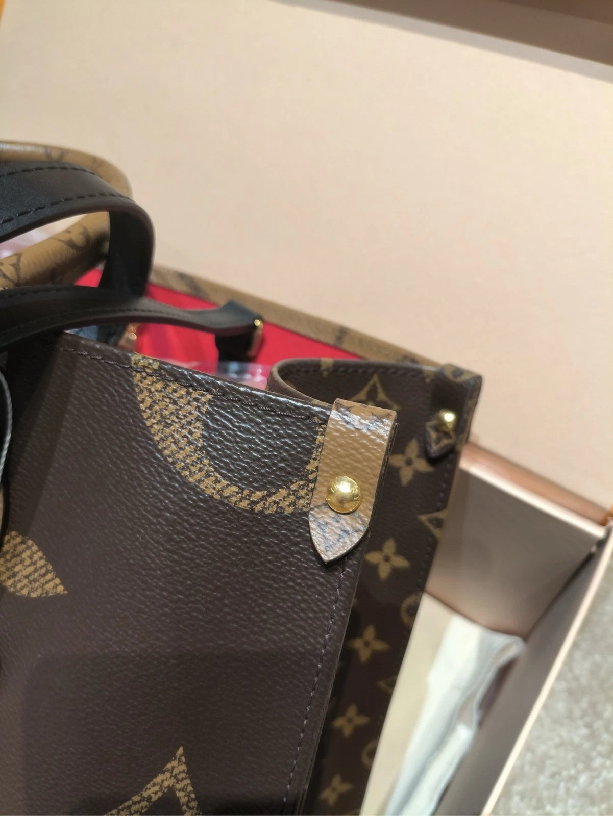Louis Vuitton Monogram Canvas Onthego MM Tote Bag For Women