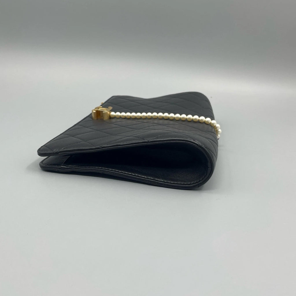 Chanel Quilted Lambskin Clutch Bag For Women