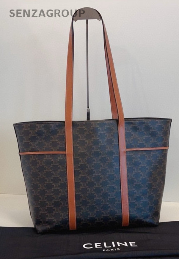 CELINE Arc de Triomphe Cabas Tote Shoulder bag Women Brown