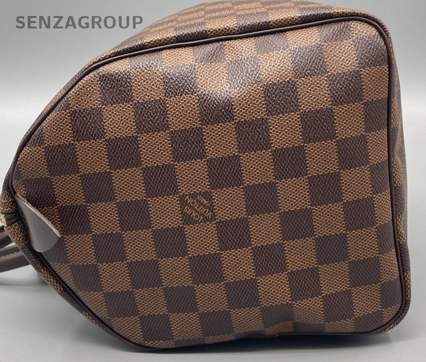 Louis Vuitton Speedy Top Handle Bag Brown Gold Used Women Classic Designer