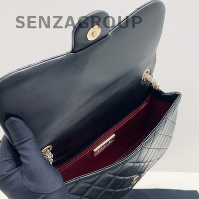 Chanel Black Lambskin Westminster Pearl Chain Shoulder Bag