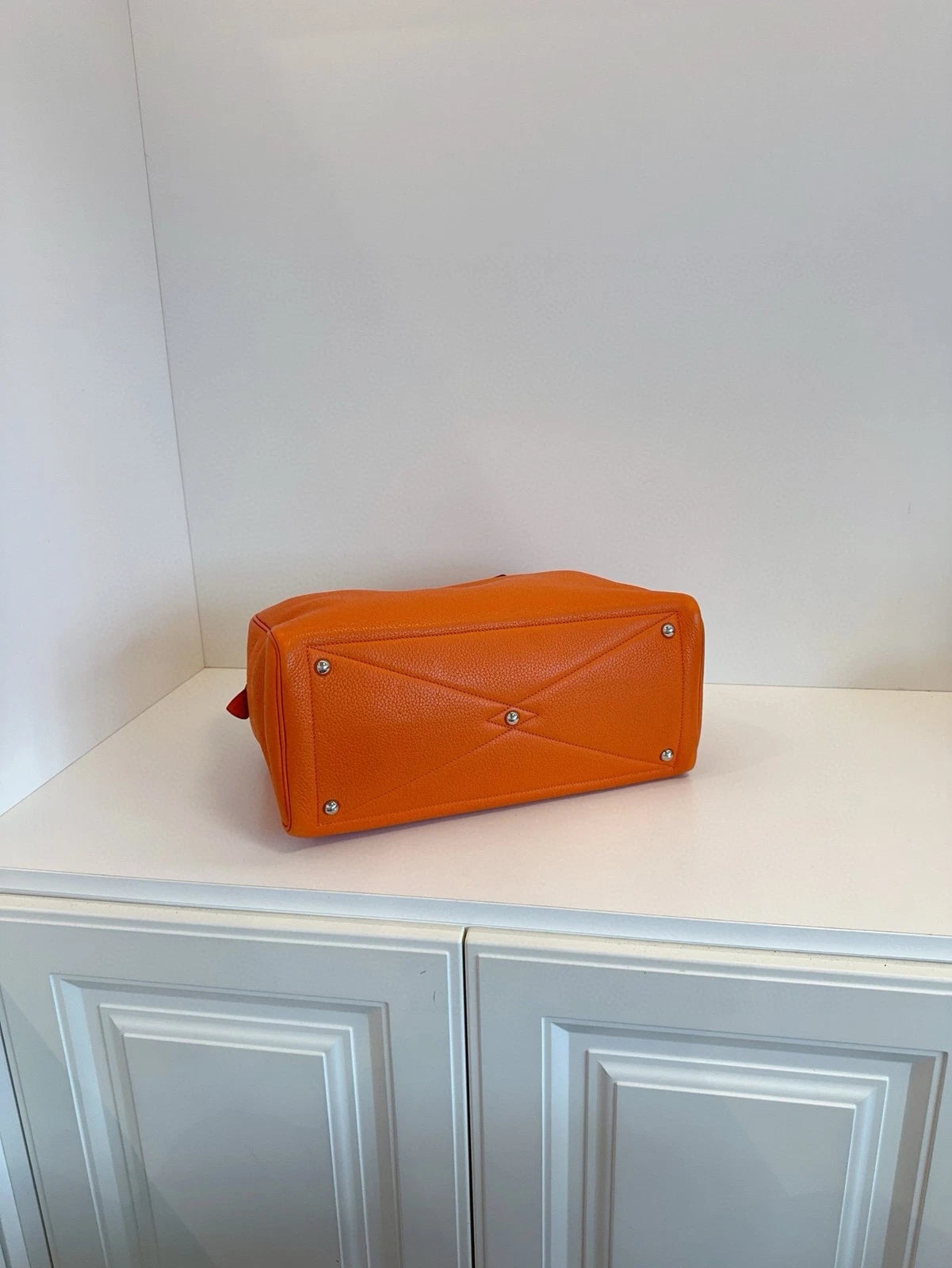 Hermes Victoria35 Orange Handbag For Women