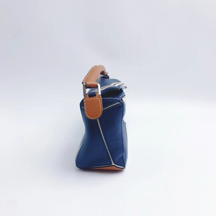 Loewe Mini Puzzle Crossbody Bag For Women Blue