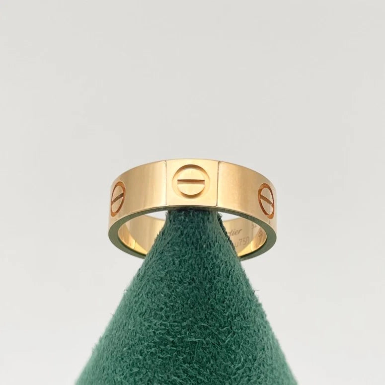 Cartier Love Classic Band Ring 5.5mm 18k Rose Gold EU52/US6