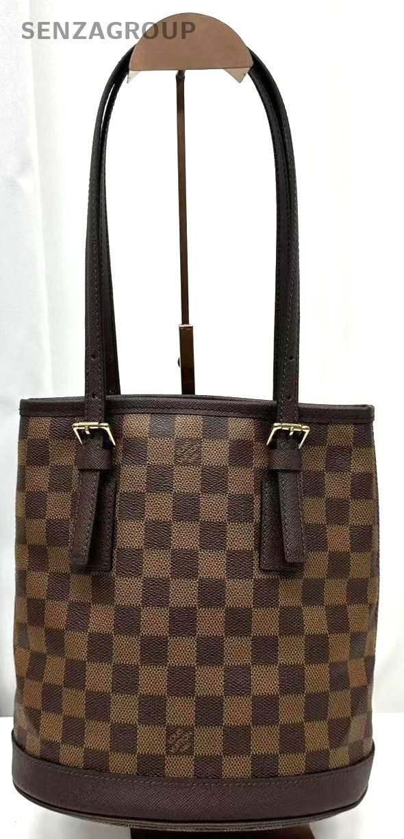 Louis Vuitton Damier Monogram Bucket Shoulder bag Brown Vintage with Subpackage