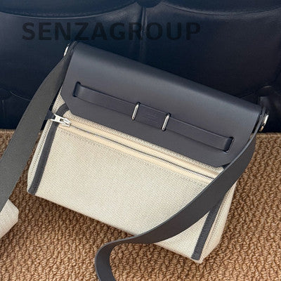 Hermès Mini Herbag 20 Black & White Shoulder Bag for Women
