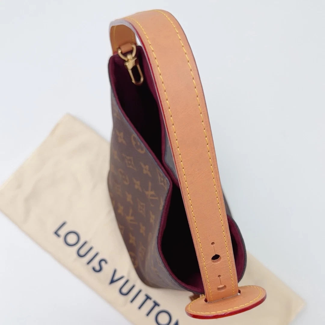 Louis Vuitton All In BB Bucket Monogram Shoulder Bag Brown Women