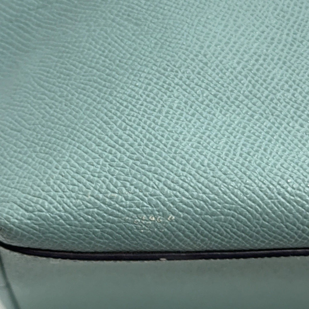 Coach Mint Green Leather Tote Shoulder Handbag For Women