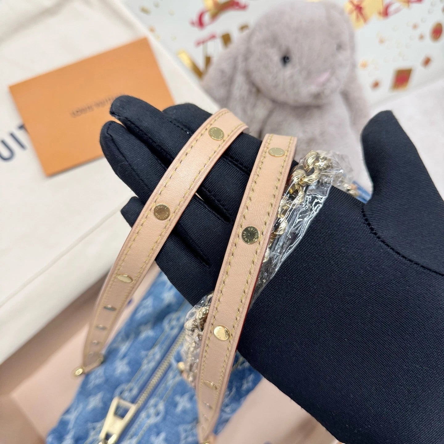 Louis Vuitton Denim Papillon Shoulder Bag For Women