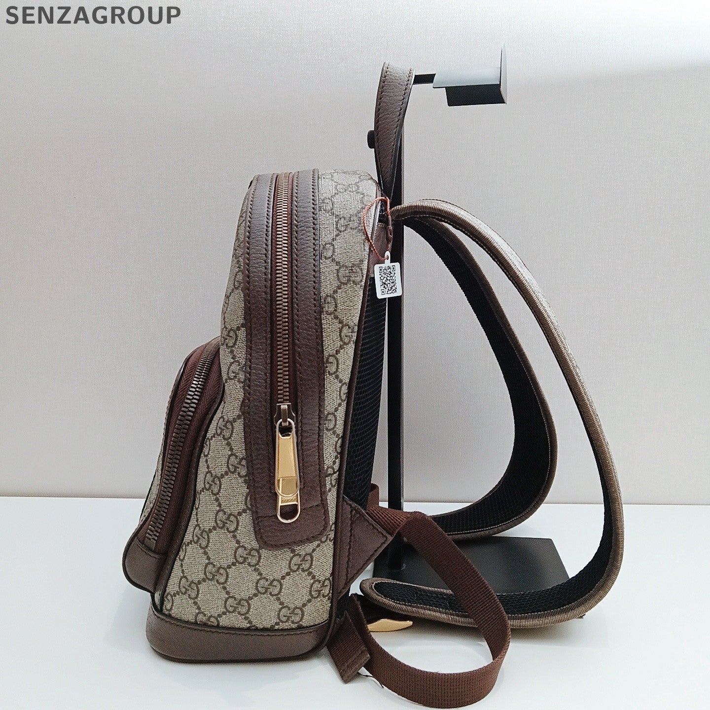 Gucci Ophidia PM Backpack Brown Gold Unisex Adults Classic