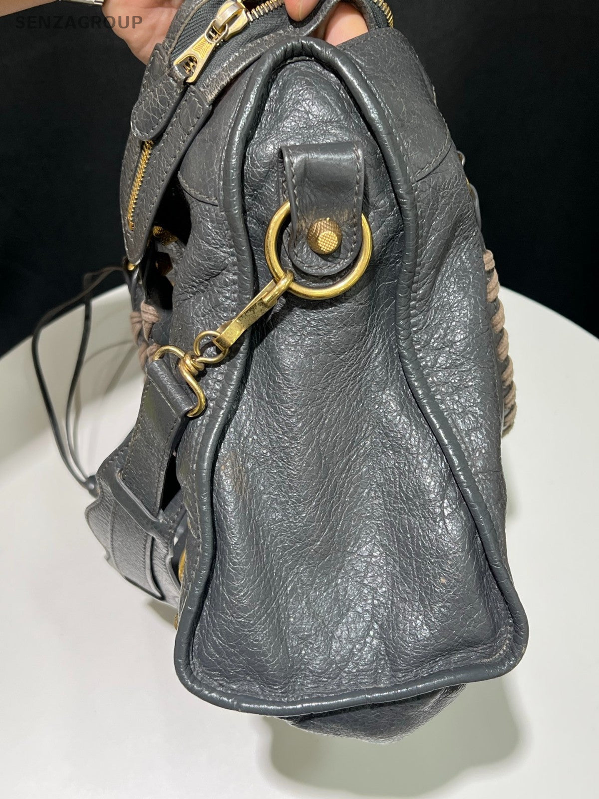 Balenciaga Locomotive bag MM Top Handle 2way Shoulder bag Women Gray