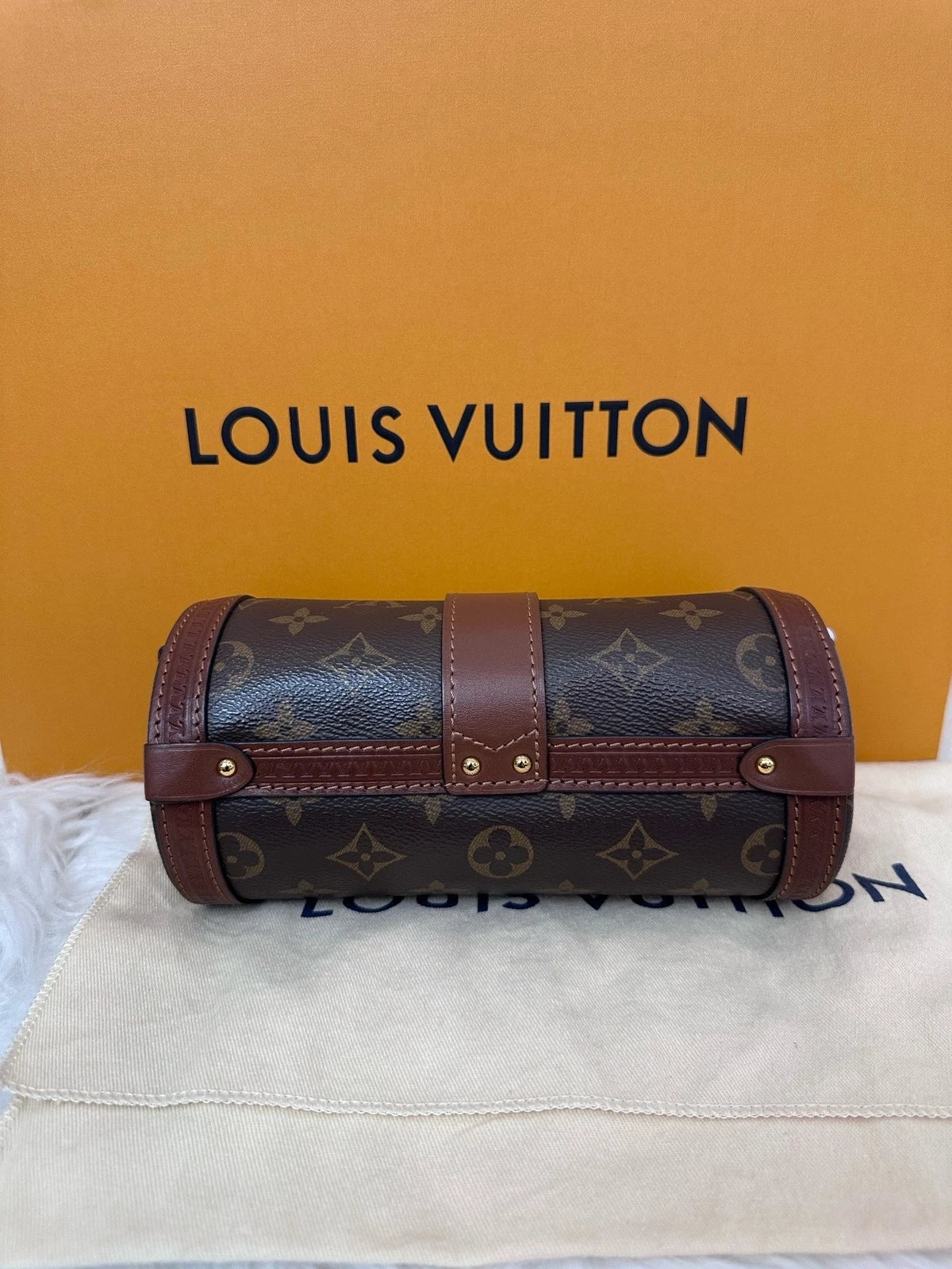 Louis Vuitton Papillon Cylinder Canvas Shoulder Crossbody For Women