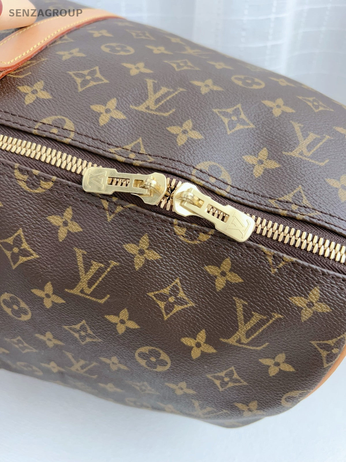 LouisVuitton Keepall 55 Monogram Shoulder Crossbody Bag Brown Travel bag