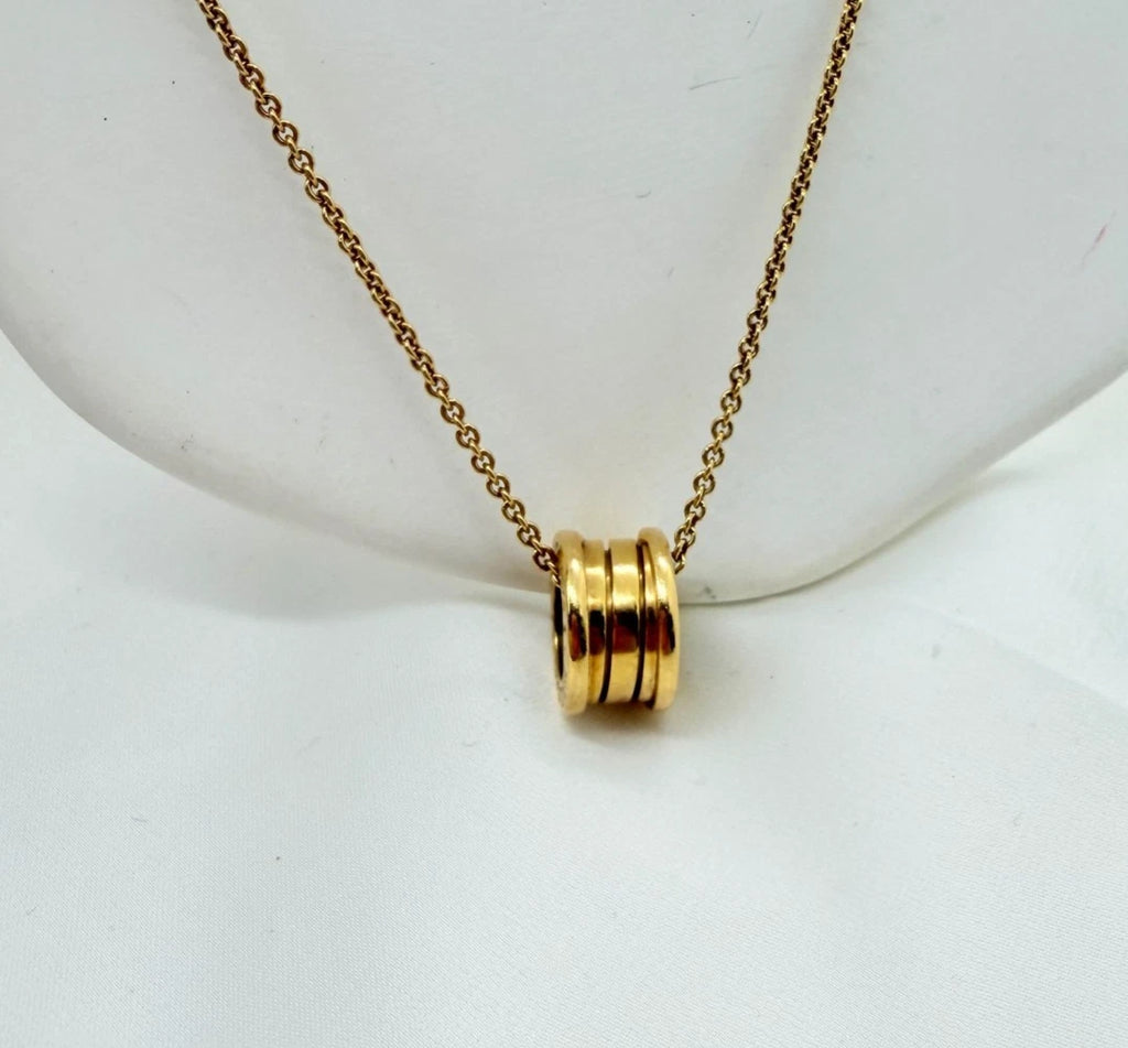 BVLGARI B-zero1 18K Yellow Gold Pendant Necklace