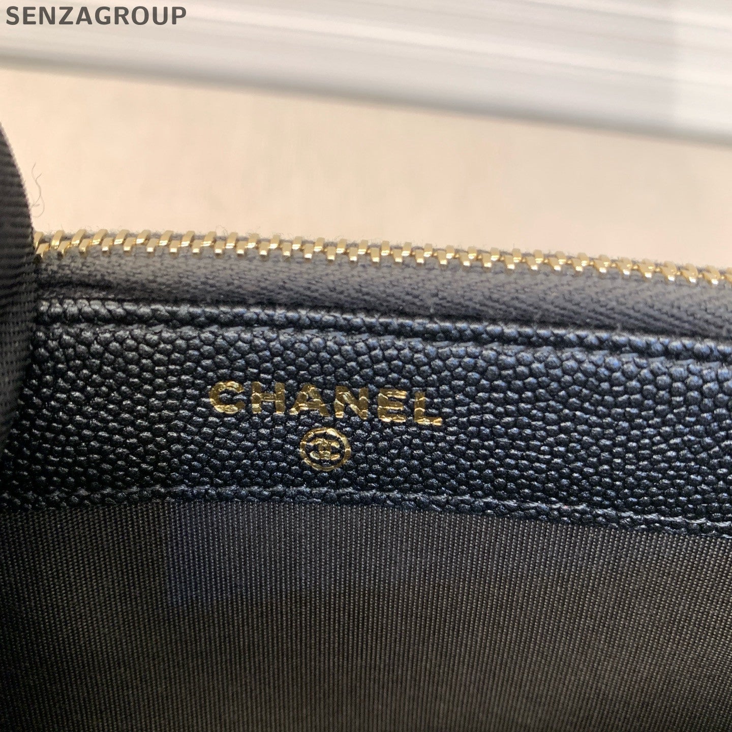 Chanel Quilted Calfskin Phone Crossbody Bag Black Gold Women Classic