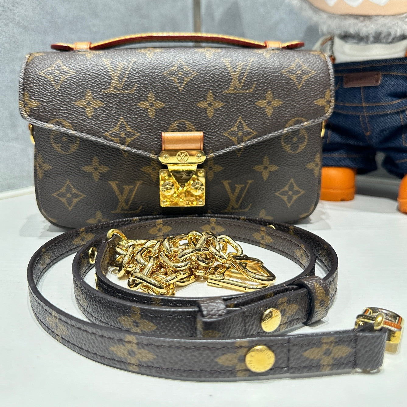 Louis Vuitton Monogram Pochette Métis Bag with Chip - Brown Crossbody