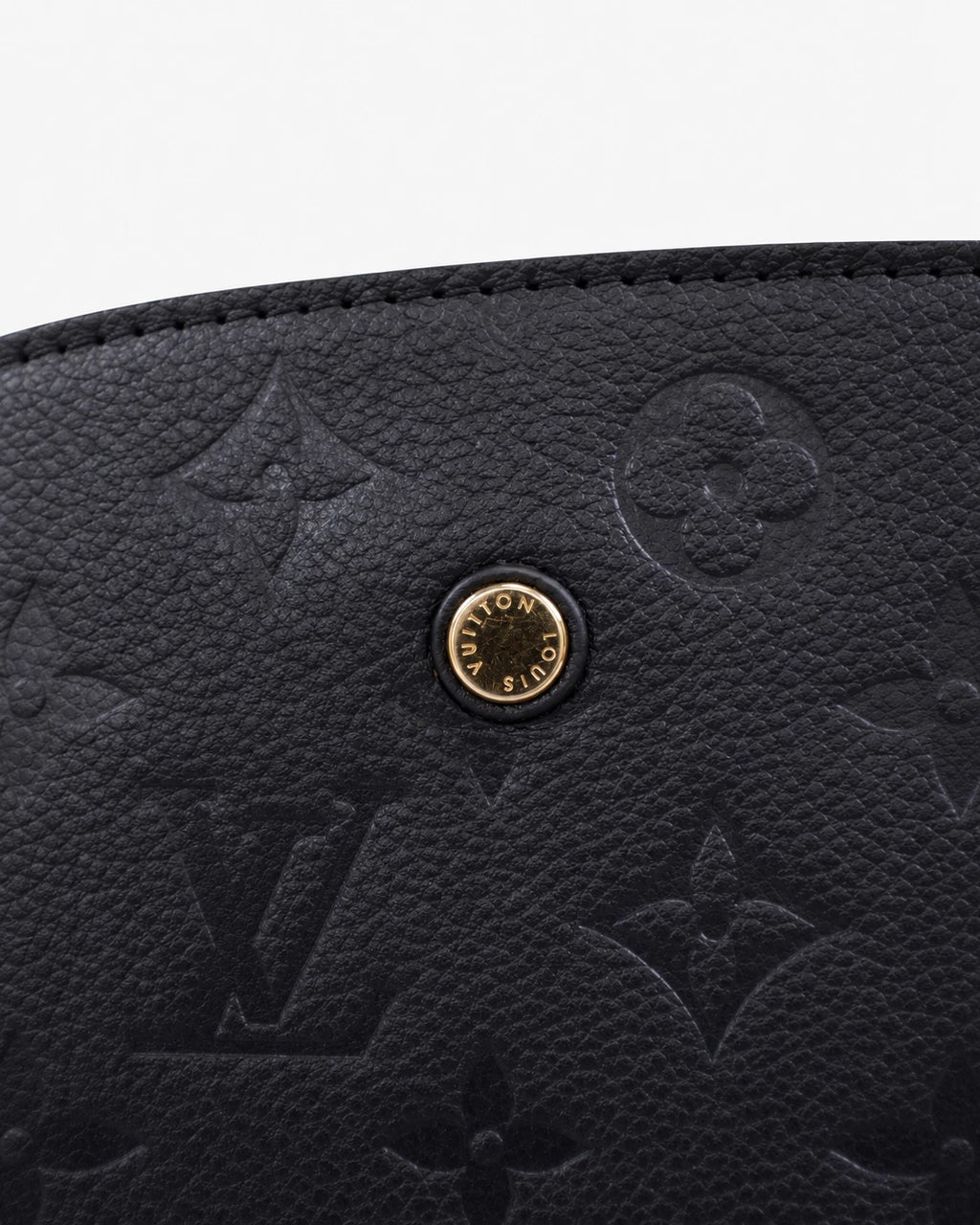 Louis Vuitton Monogram Empreinte Montaigne BB 2Way Shoulder Handbag Black GHW