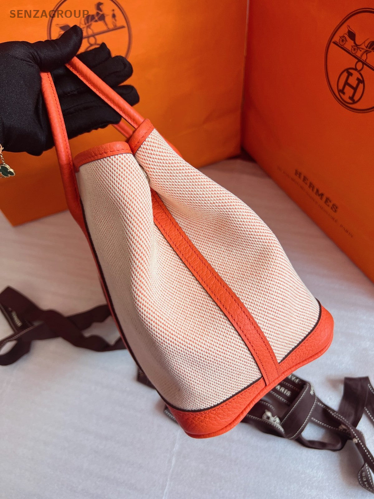 Hermes Garden Party GP30 Tote Top Handle bag Women Brand NEW Canvas