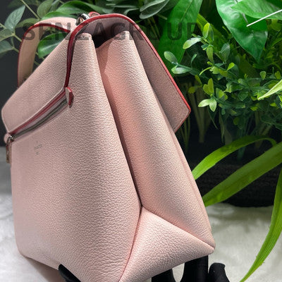 Louis Vuitton Lockme Messenger Bag Pink Silver Hardware Women's Fashion