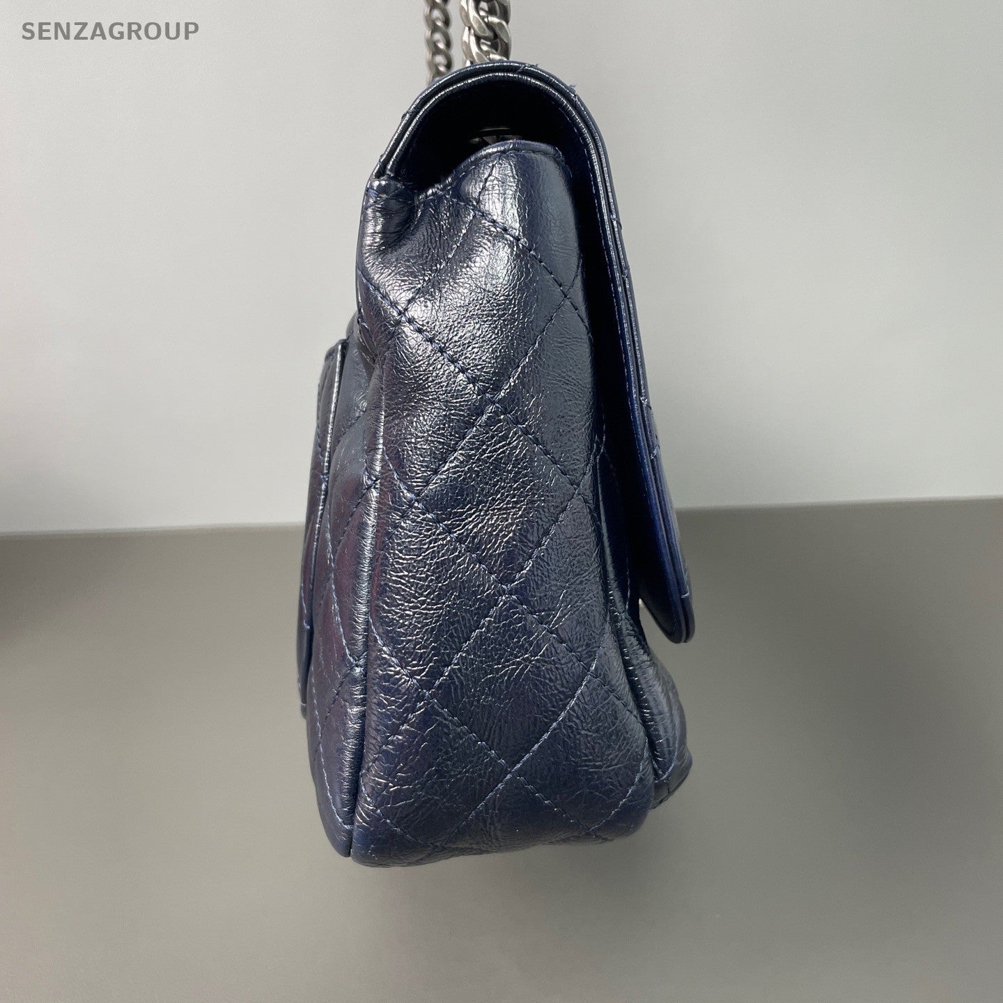 CHANEL Classic Flap Leboy Chain Shoulder bag Oil wax leather Deep Blue Women