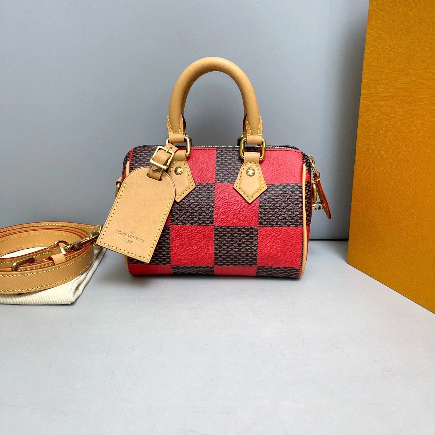 Louis Vuitton Speedy Nano 2Way Shoulder Top Handle Bag Women Classic