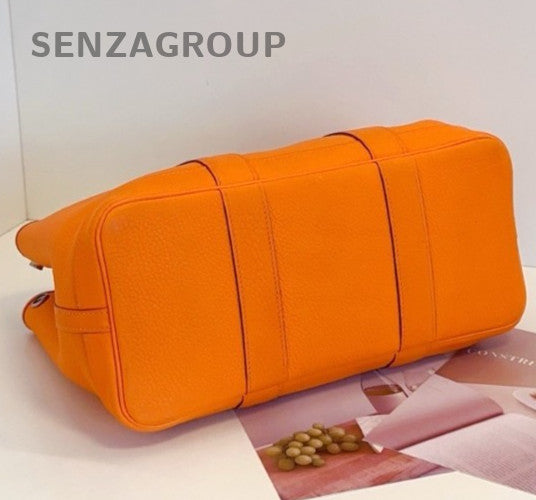 Hermes gp30 garden party Top Handle Shoulder Bag Women Orange