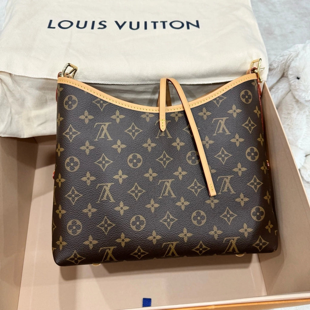 Louis Vuitton Carryall Monogram Canvas Tote Bag Excellent