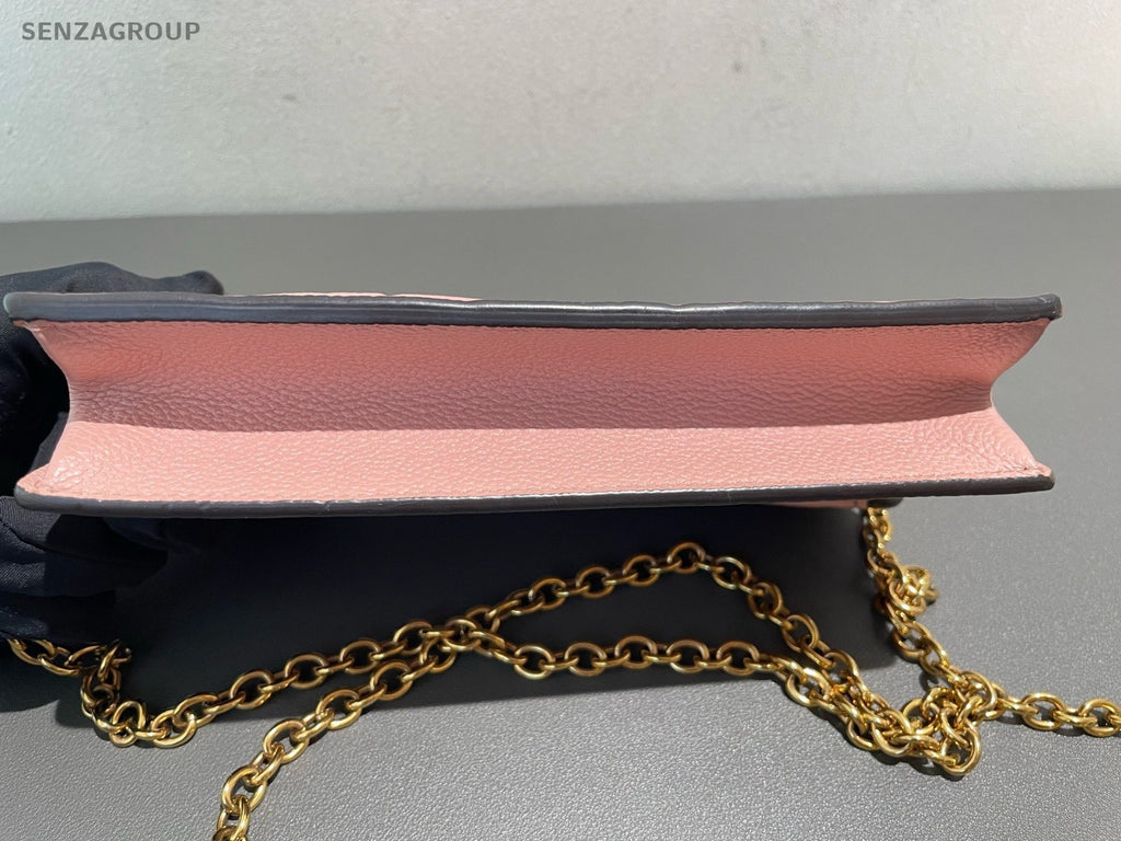 Louis Vuitton Vavin WOC Chain Shoulder Bag Crossbody Pink Gold Women Designer