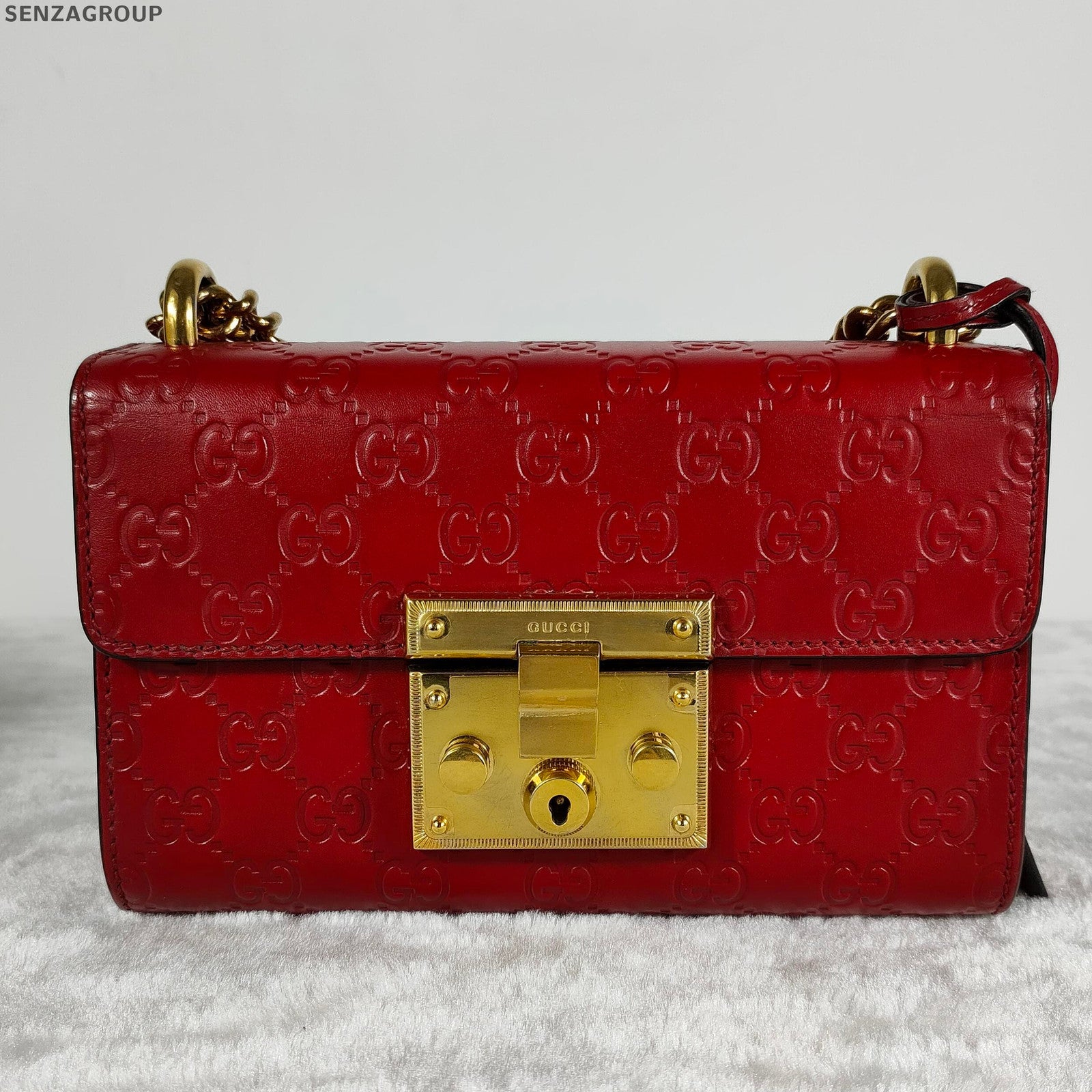 Gucci Dionysus Small Chain Shoulder Bag Red Gold Classic Women