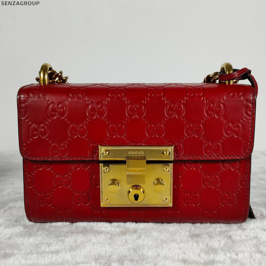 Gucci Dionysus Small Chain Shoulder Bag Red Gold Classic Women