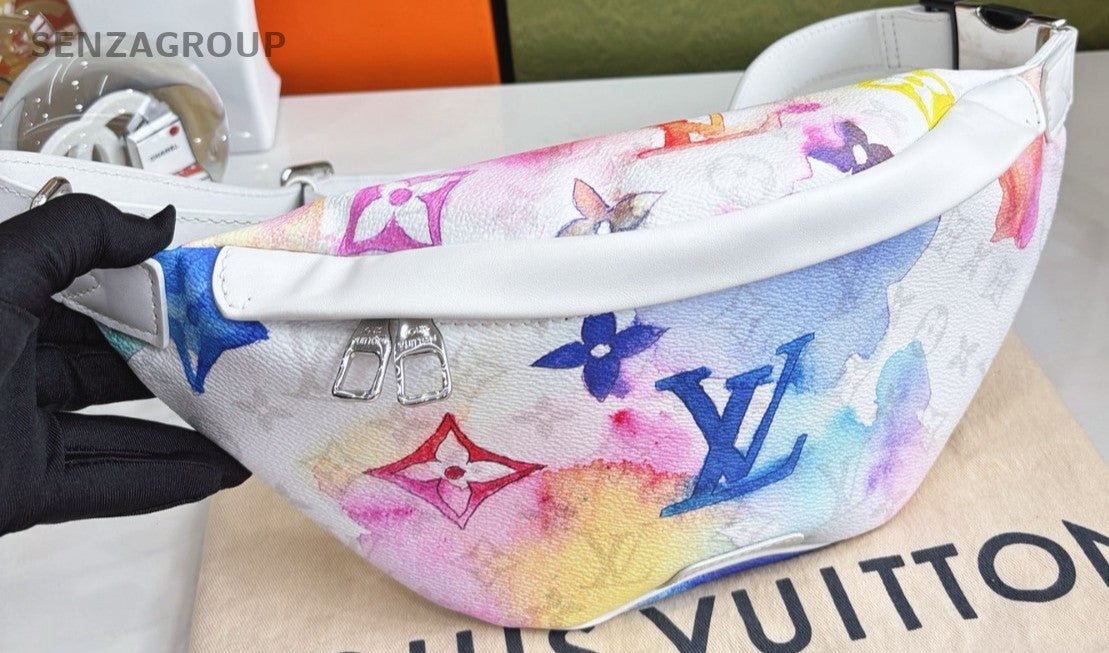 Louis Vuitton Discovery Coloful BumBag White Crossbody bag Almost brand NEW
